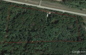 Aerial view of Wapello county 16 acre timber